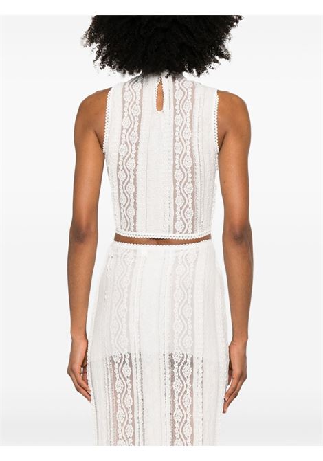 Top Asteria con dettaglio in pizzo in bianco Charo ruiz ibiza 1989 - donna CHARO RUIZ IBIZA 1989 | 255101WHT